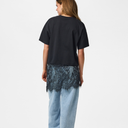 Pieces PCMave SS Lace T-Shirt Black