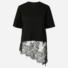 Pieces PCMave SS Lace T-Shirt Black