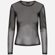 Pieces Ninni LS t-shirt i sort-1