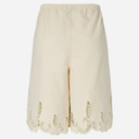 Pieces PCPiper HW Crochet Shorts Ecru