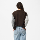 Pieces Sally LS cardigan i brun ternet-4