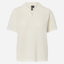 Pieces PCScout SS Polo Knit Cloud Dancer