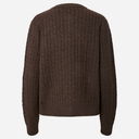 Pieces PCSilly LS Cable Cardigan Knit Noos Hot Fudge