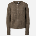 Pieces PCSilly LS Cable Cardigan Knit Noos Morel