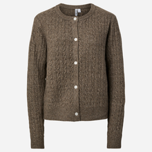 Pieces PCSilly LS Cable Cardigan Knit Noos Morel