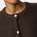 Pieces PCSilly LS O-Neck Knit Cardigan Noos Hot Fudge