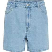 Pieces PCAbbi MW Shorts Noos Light Blue Denim