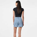 Pieces PCAbbi MW Shorts Noos Light Blue Denim