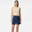 Pieces PCAbbi MW Shorts Noos Medium Blue Denim