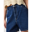 Pieces PCAbbi MW Shorts Noos Medium Blue Denim