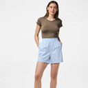 Pieces PCAida HW Shorts Blue Bell Stripes