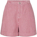 Pieces PCAllo HW Fold Up Shorts Salsa Stripes