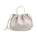 Pieces PCBalloon Large Braided Bag Silver Mink - J BY J Fashion