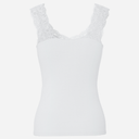 Pieces PCBarbera Lace Top Noos Bright White - J BY J Fashion