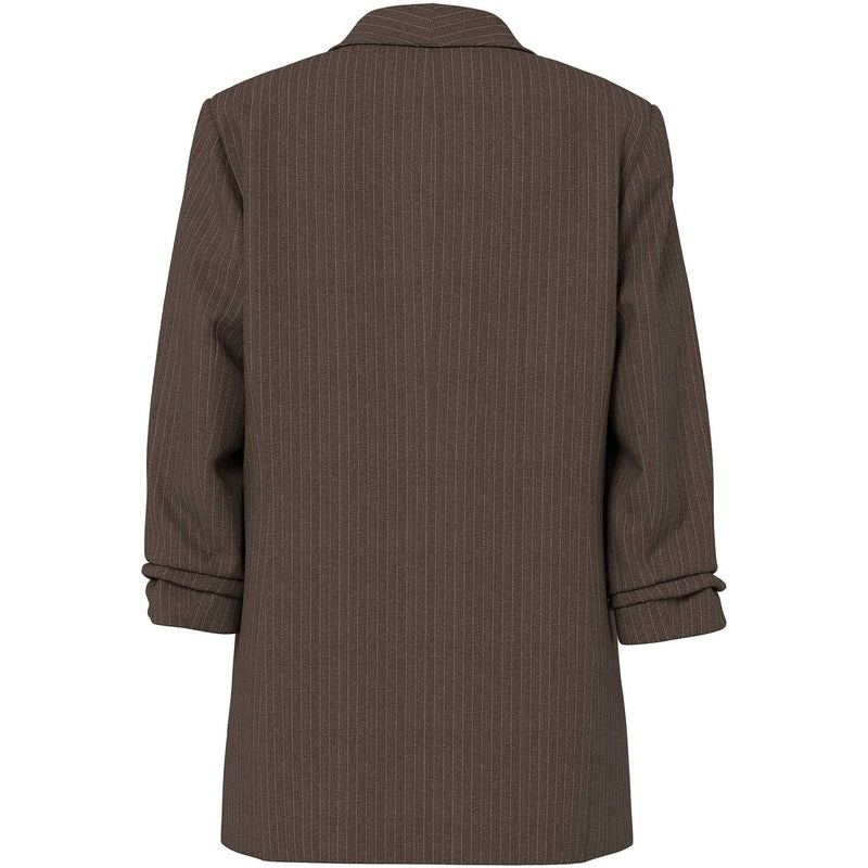 Pieces PCBosella 3/4 Pinstripe Blazer Noos Hot Fudge Stripes
