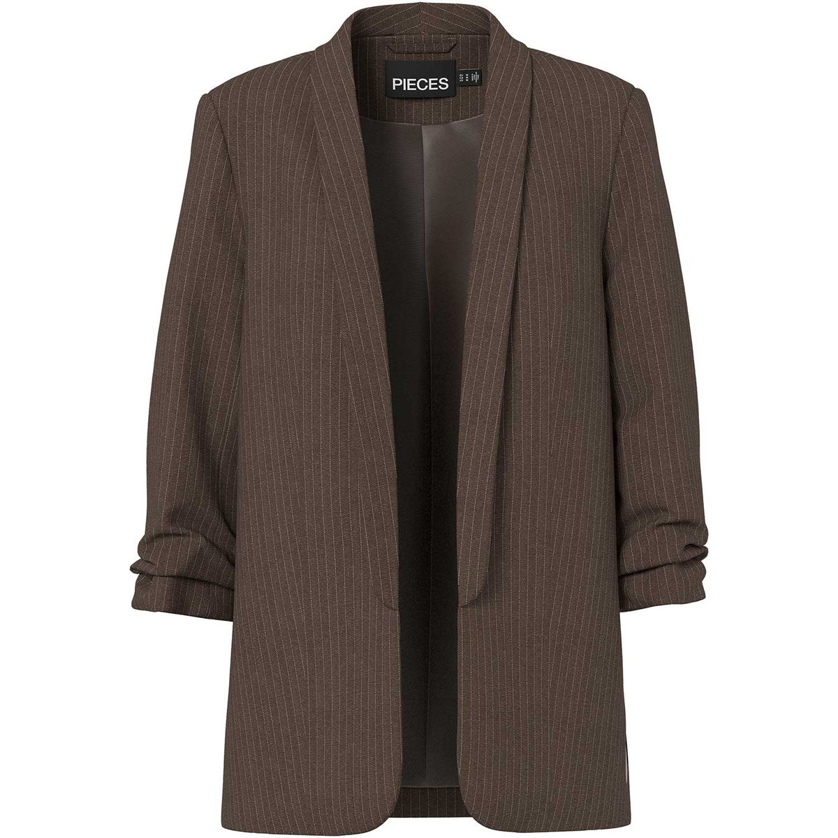 Pieces PCBosella 3/4 Pinstripe Blazer Noos Hot Fudge Stripes