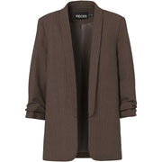 Pieces PCBosella 3/4 Pinstripe Blazer Noos Hot Fudge Stripes