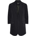 Pieces PCBosella New 3/4 Printed Long Blazer Black - J BY J Fashion