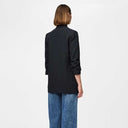 Pieces PCBosella New 3/4 Printed Long Blazer Black - J BY J Fashion