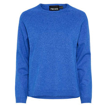 Pieces PCBree LS O-Neck Knit Noos Surf the Web Melange - J BY J Fashion