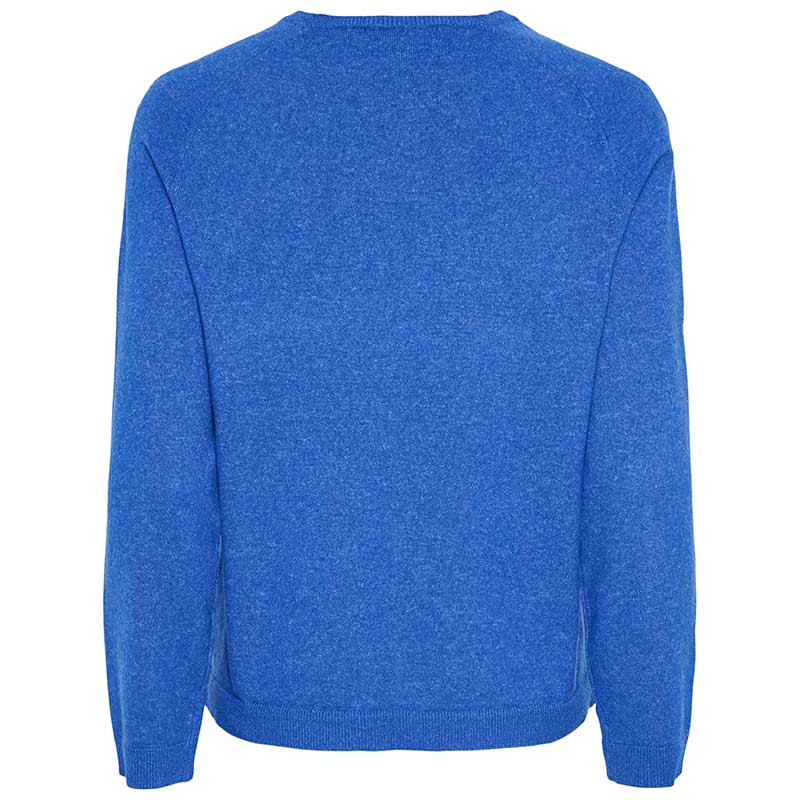 Pieces PCBree LS O-Neck Knit Noos Surf the Web Melange - J BY J Fashion