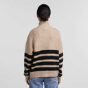 Pieces PCBrooks LS Half Zip Knit Sand - J BY J Fashion