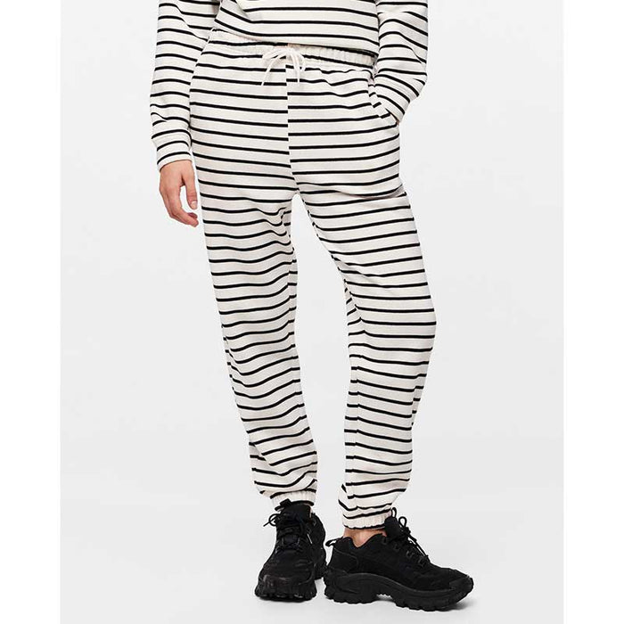 Pieces PCChilli HW Sweat Pants Stripes Noos BC Off White