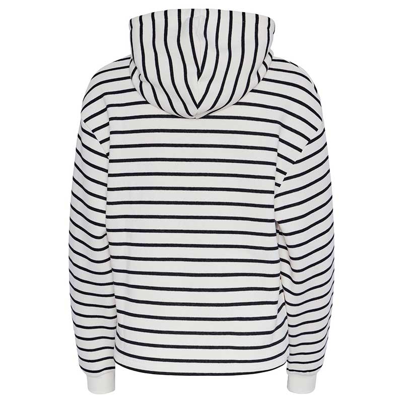 Pieces PCChilli LS Hoodie Stripes Noos BC Off White