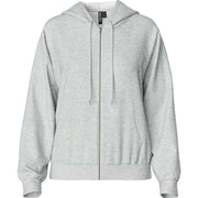Pieces PCChilli LS Zip Hoodie Noos Light Grey Melange - J BY J Fashion