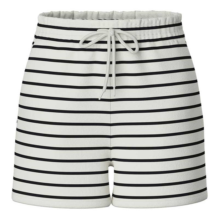 Pieces PCChilli Summer HW Shorts Stripe Noos Hvid