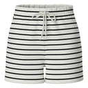Pieces PCChilli Summer HW Shorts Stripe Noos Hvid - J BY J Fashion