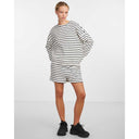 Pieces PCChilli Summer Shorts Stripe Noos Cloud Dancer