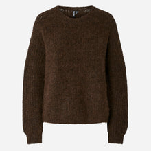 Pieces PCCleo LS O-Neck Chunky Knit Noos Hot Fudge