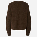 Pieces PCCleo LS O-Neck Chunky Knit Noos Hot Fudge