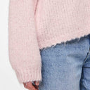 Pieces PCColli LS O-Neck Knit Pink-A-Boo