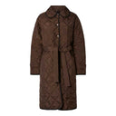 Pieces PCEmily Long Quilted Jacket Noos Hot Fudge