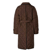 Pieces PCEmily Long Quilted Jacket Noos Hot Fudge