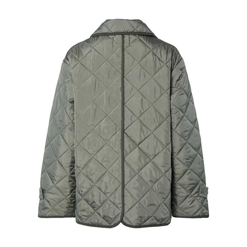 Pieces PCEmily Short Quilted Jacket Noos Castor Gray