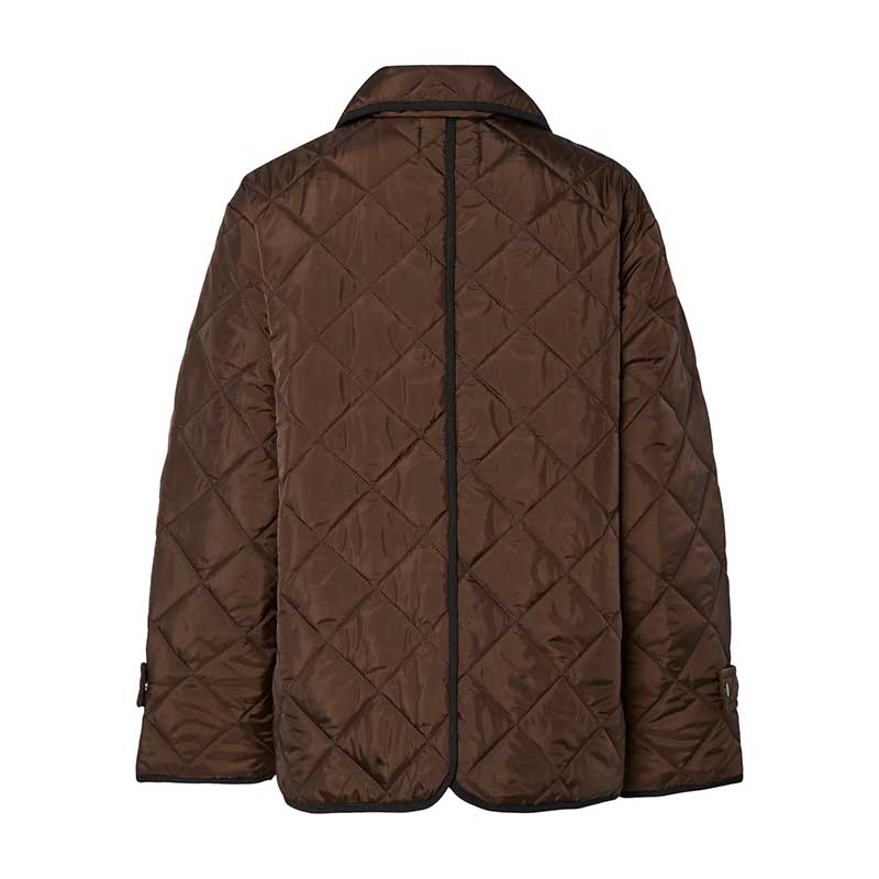 Pieces PCEmily Short Quilted Jacket Noos Hot Fudge