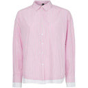 Pieces PCFamme LS Loose Shirt Pink Tulle Stripes