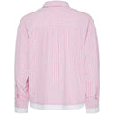 Pieces PCFamme LS Loose Shirt Pink Tulle Stripes