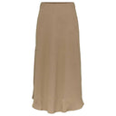 Pieces PCFranan HW Ankel Skirt WVN Noos Silver Gray - J BY J Fashion