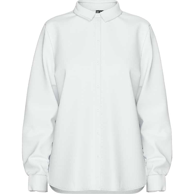 Pieces PCIrena LS Oxford Shirt Noos Bright White - J BY J Fashion