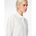 Pieces PCIrena LS Oxford Shirt Noos Bright White - J BY J Fashion