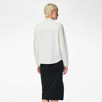 Pieces PCIrena LS Oxford Shirt Noos Bright White - J BY J Fashion