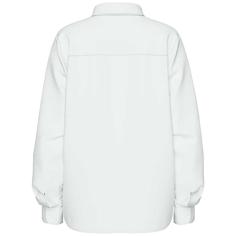 Pieces PCIrena LS Oxford Shirt Noos Bright White - J BY J Fashion