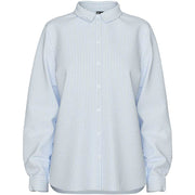 Pieces PCIrena LS Oxford Shirt Noos Bright White Stripes - J BY J Fashion