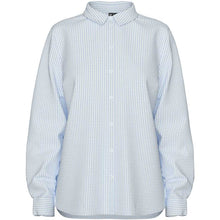 Pieces PCIrena LS Oxford Shirt Noos Bright White Stripes - J BY J Fashion