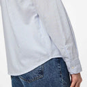 Pieces PCIrena LS Oxford Shirt Noos Bright White Stripes - J BY J Fashion