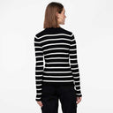 Pieces PCJo LS T-Neck Half Zip Knit MM Sort - J BY J Fashion